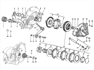 Clutch - Starter lever